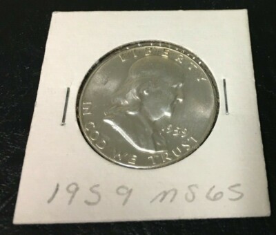 1959-P Franklin Half Dollar 90% Silver Content 1959 P Higher Grade BU INVEN #523