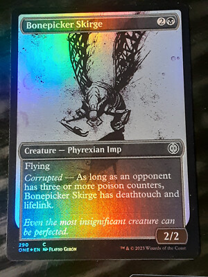 Bonepicker Skirge Showcase FOIL , Phyrexia AWBO, NM , MTG ,FREESHIPPING