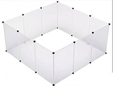 Portable Metal Small Dog Playpen Crate Fence Pet Puppy Play Pen Exercise Cage