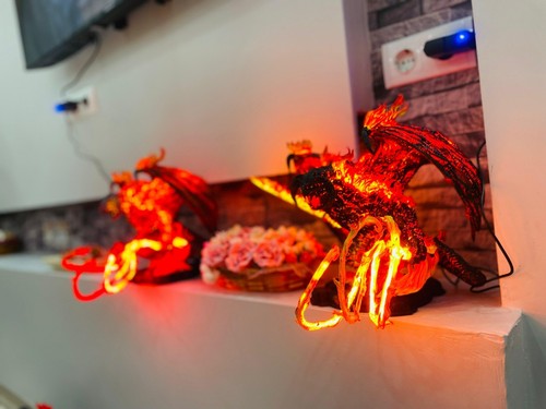 Epic LED-Lit Balrog Figure – Rare Collector’s Item, Perfect for Lord of the Ring - Picture 14 of 19