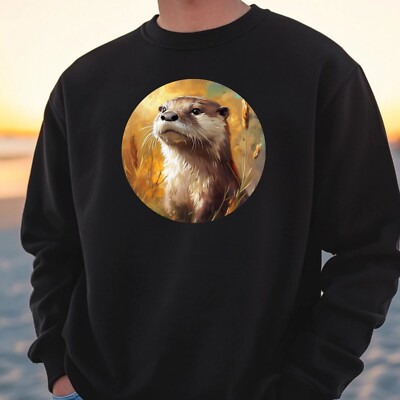 Otter Portrait Sweatshirt Kuschelig und Perfekt für jeden Anlass S bis 4XL