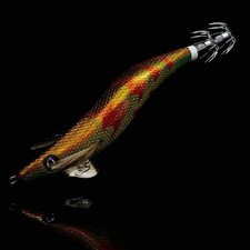 RUI SQUID JIG Two Tone Foil Gold Back Red Belly KR118 SIZE 3.0 EGI FISHING LURE