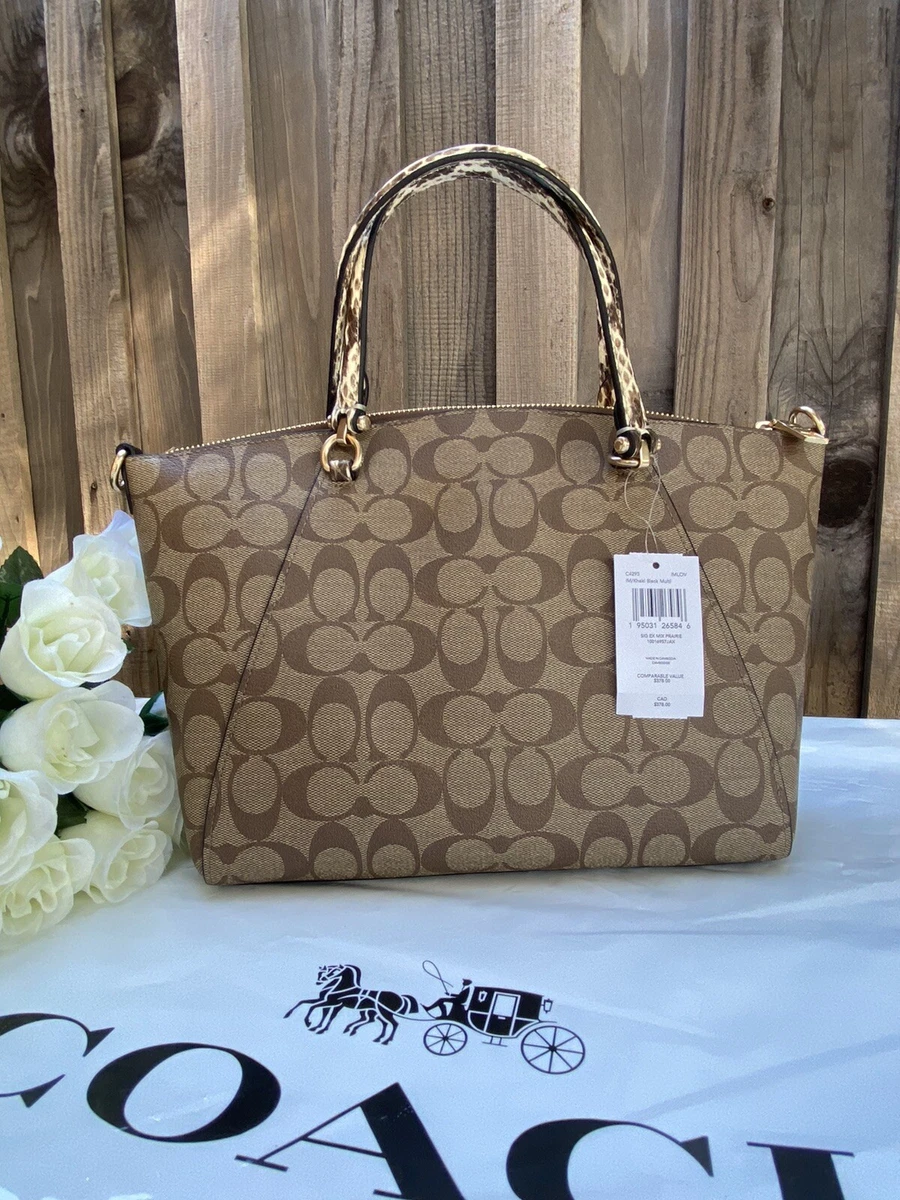Coach prairie satchel signature canvas sales
