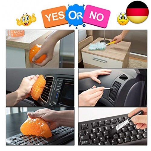 ASFSKY Reinigungsgel Für Auto & Elektronik - Schleim Für Lüftungsschlitze, Tastaturen, Magnolienduft