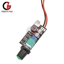 DC5-12V 1A 2-3 wire Fan Speed Controller with Knob Switch Fan Speed Control off