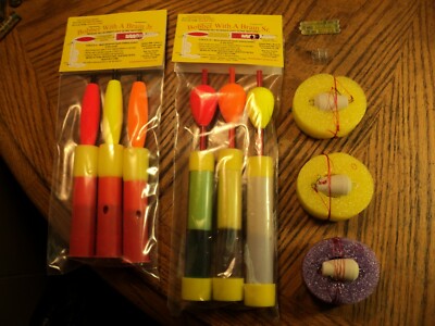 Bobber With A Brain 6 Pack Slip Float Family Special  Trout Bass Walleye Perch