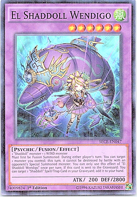 El Shaddoll Wendigo SECE-EN047 Yu-Gi-Oh! Light Play 1st Edition | eBay