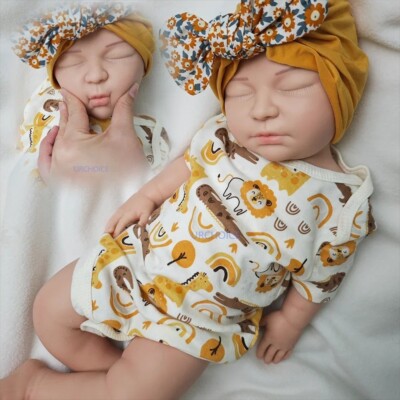 22Inch Soft Silicone Reborn Baby Doll Girl Handmade Painted Reborn Dolls For Precious Art Collection Piece Celebratory Gifting - View #9
