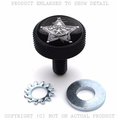 Chrome Knurled Billet Seat Bolt 96-UP Harley Touring IRN CROSS
