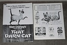 THAT DARN CAT original DISNEY movie pressbook HAYLEY MILLS/DOROTHY PROVINE