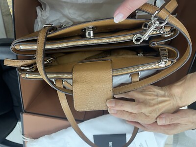 Coach Crossgrain Leather Turnlock Carryall Brown 37782 | eBay