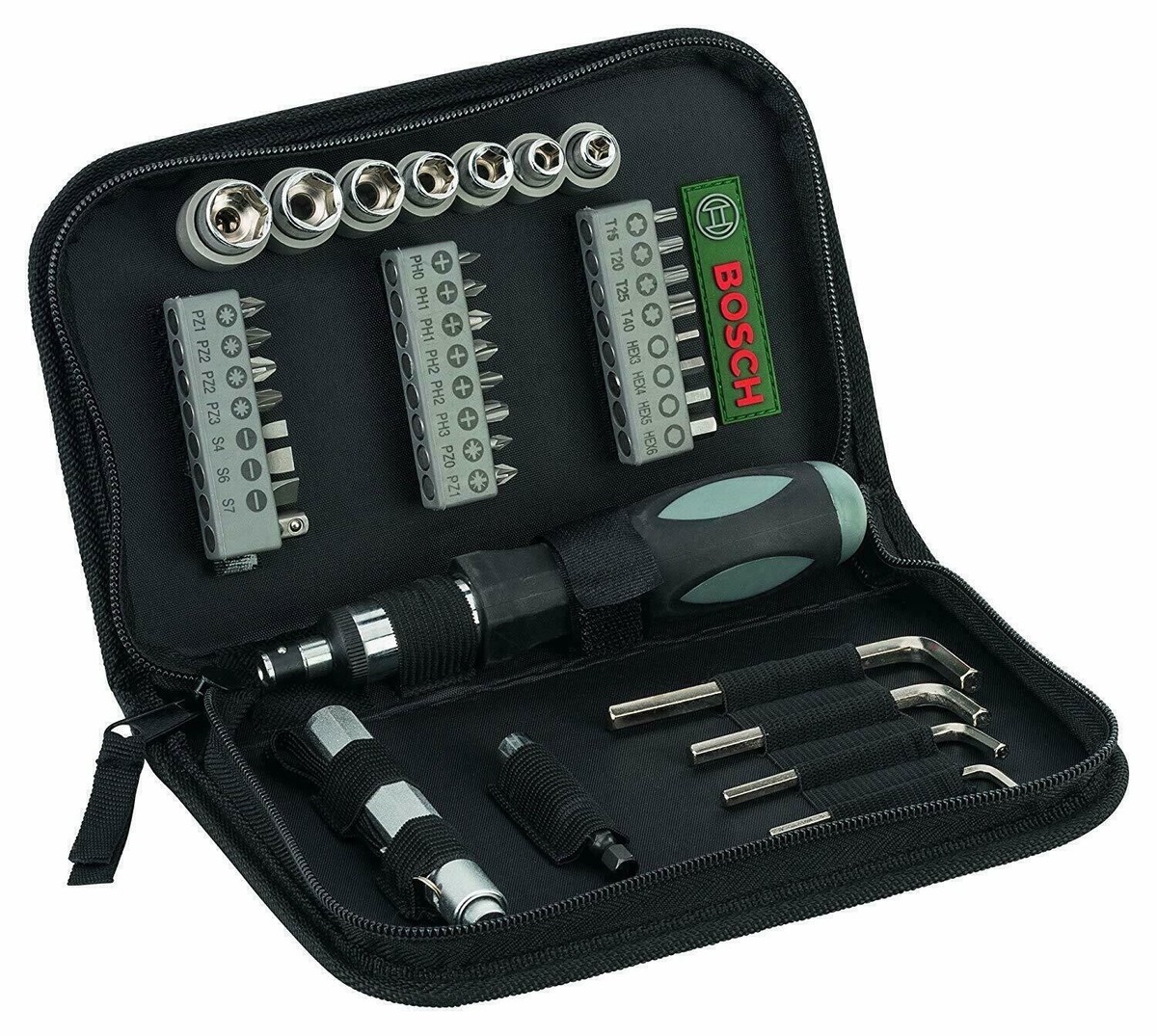 Bosch Screwdriver Set 38-Pieces hand Tool Kit, Free Shipping