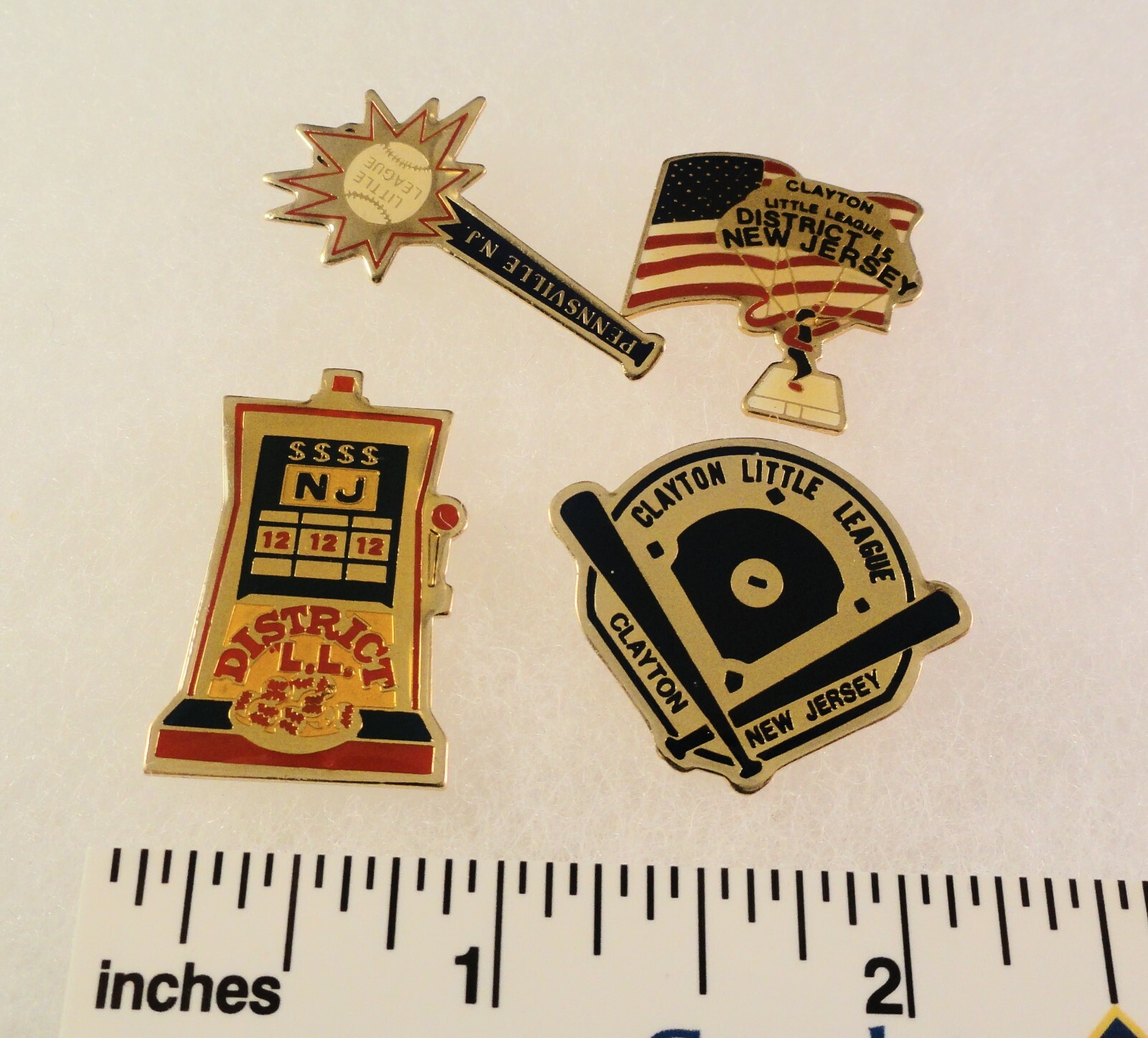 4 Little League Baseball PINs NJ Pennsville D12 D15 etc eBay