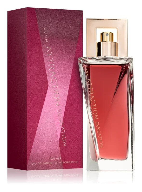 Attraction Sensation Avon parfum femme longue tenue et eau de toilette ambrée sensuelle