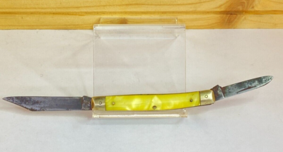 Vintage 1940-1964 Case XX NO DOTS Two Blade Pen Knife Cracked Ice