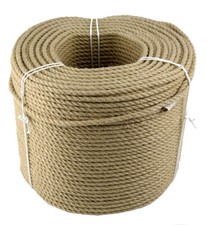 220 METER - 6 mm POLY-HANFSEIL 100% Polypropylen -POLY-HANF , TAUWERK HEMP ROPE