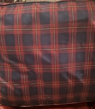 Pendleton Dog Bed Navy/Burgundy Plaid  35”x26”x4” NEW W Tags