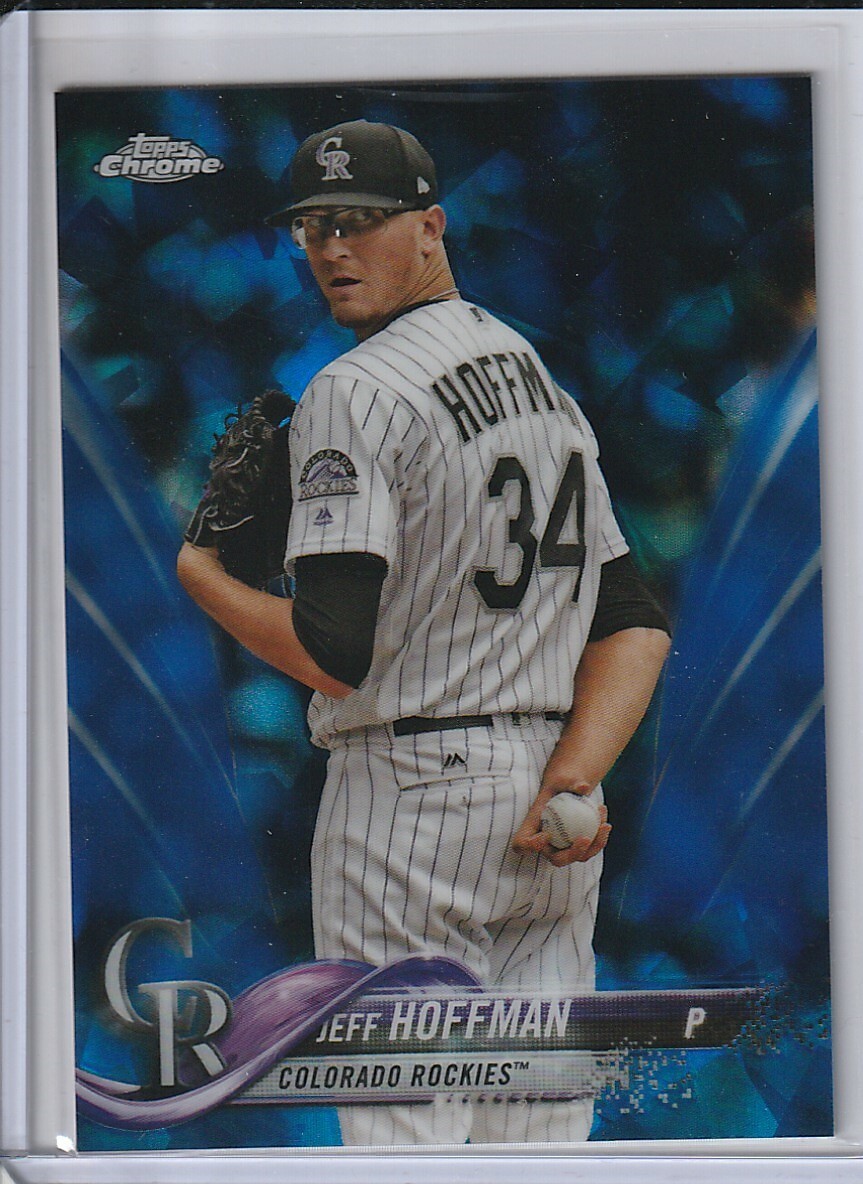 Jeff Hoffman 2018 Topps Chrome Sapphire, Colorado Rockies
