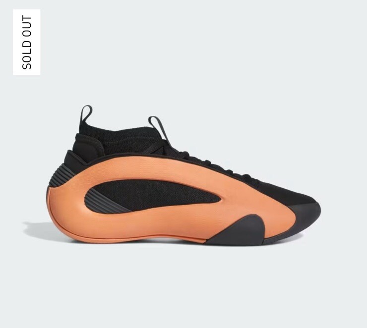 Adidas Harden Vol. 8 Sculpt Black Orange Men's Size 9 New W Box | eBay