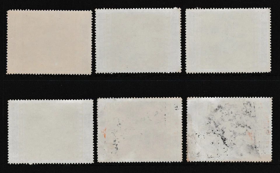 Un conjunto de 6 sellos "FAMOSOS ACTORES DE CINE y PELÍCULAS", UMM AL QIWAIN, EUAE 1972  Foto 2 de 2