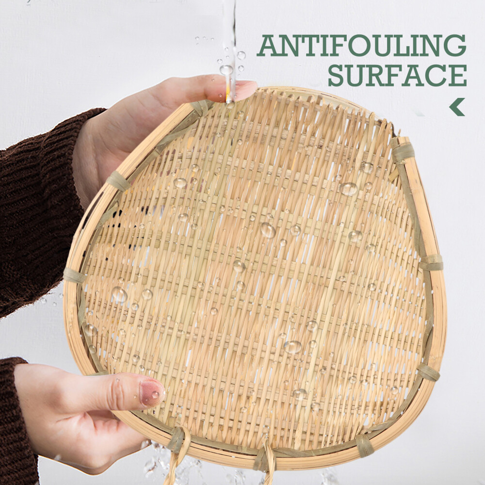 Bamboo Shau Dinner Plate Storage Containers Decorative Serving Basket