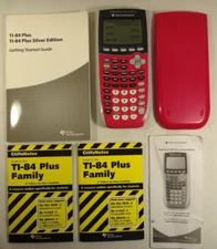 Texas Instruments TI-84 Plus Silver Edition Pink Graphing Calculator Cover Xtras
