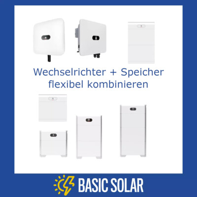 Huawei Set o. einzeln: Wechselrichter + Speicher SUN2000 mit LUNA2000  Batterie
