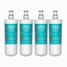 AQUA CREST 3US-AF01 Under Sink Water Filter, NSF 42 Certified Replacement, (4)