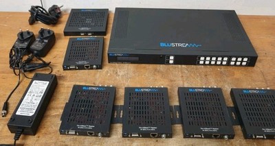 Blustream HMXL44CS-KIT + 4x HEX70CS RX Receiver, HEX100CS-RX & TX Pro AV Matrix