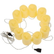  LED Electronic Candle Light String Flameless Candles for Table Decor