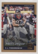 2017 Panini Donruss Press Proof Red CJ Fiedorowicz #182 m1u