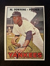 1967 TOPPS #308 AL DOWNING NEW YORK YANKEES EX-MT *Hot Corner Vintage* B