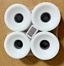 Blank White 70mm Longboard Wheels