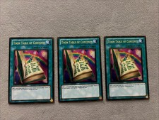Yu-Gi-Oh Lotto di 3 Carte Magia TOON SOMMARIO Edizione Limitata GLD4-EN039
