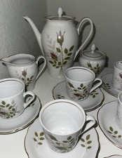 VINTAGE KAHLA 15 Piece Porcelain Tea Set Great Condition Purple Floral