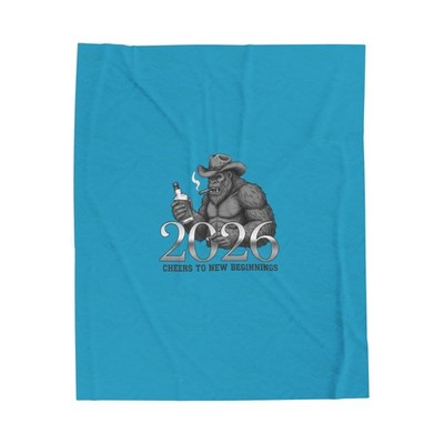 2026 Velveteen Plush Blanket | New Year 2026 celebration