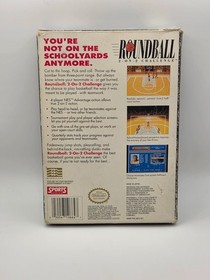 Roundball 2 on 2 Challenge (Nintendo, NES 1992) Complete CIB- Tested & Working