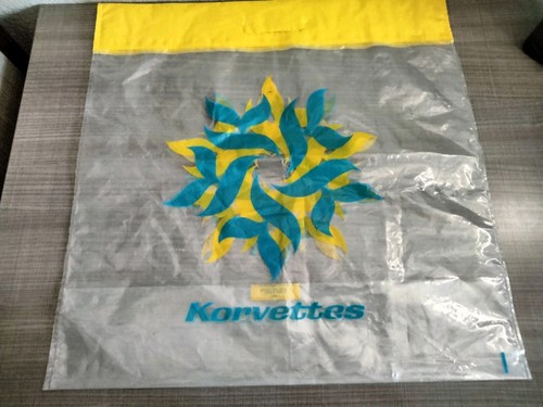 Vintage 1960’s/1970's KORVETTES Department Store Plastic Shopping Bag ~ PROP!! - Picture 4 of 8