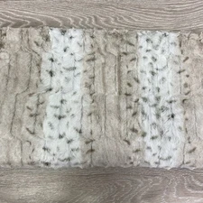 Dennis Basso Home Blanket Faux Fur Throw 48 x 60" NWT