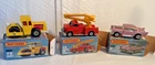 3-1977 Matchbox Lesney Superfast #13 Snorkel Fire Engine +#4 57 chevy+#72 bomag