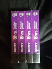 Sony VHS Tapes 4 Pack T 160VL VCR NEW 8 Hours Sealed
