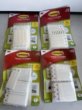 4 Pack Command Large Hanging Strips 100 Pairs Total 16lbs Damage Free Adhesive