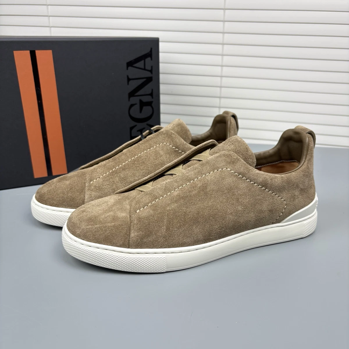 Ermenegildo Zegna Brown Solid Casual Shoes for Men for sale | eBay