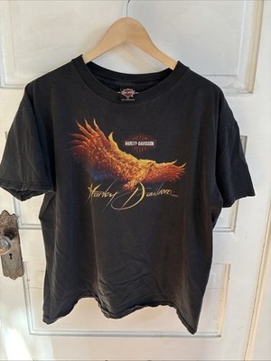 Vintage Black RARE 90s FADED Harley Davidson Phoenix Tee Las Vegas Size XL USA