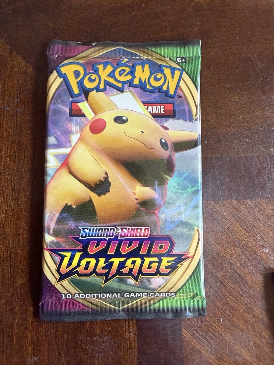pokemon sword and shield vivid voltage booster pack Pokmon TCG: Sword & Shield-Vivid Voltage Sleeved Booster Pack (10 Cards)