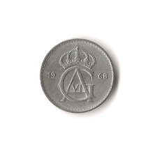 1968 Sweden - 10 Ore - 158 - Copper Nickel - 1.4g