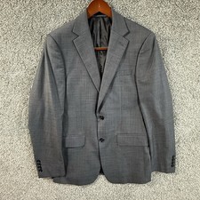 Calvin Klein 38R Slim Fit Gray 100 Wool Sport Coat Blazer 2 Button