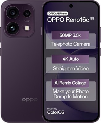 OPPO Reno16c | 256GB | 12GB RAM | Twilight Violet | Global Version Unlocked