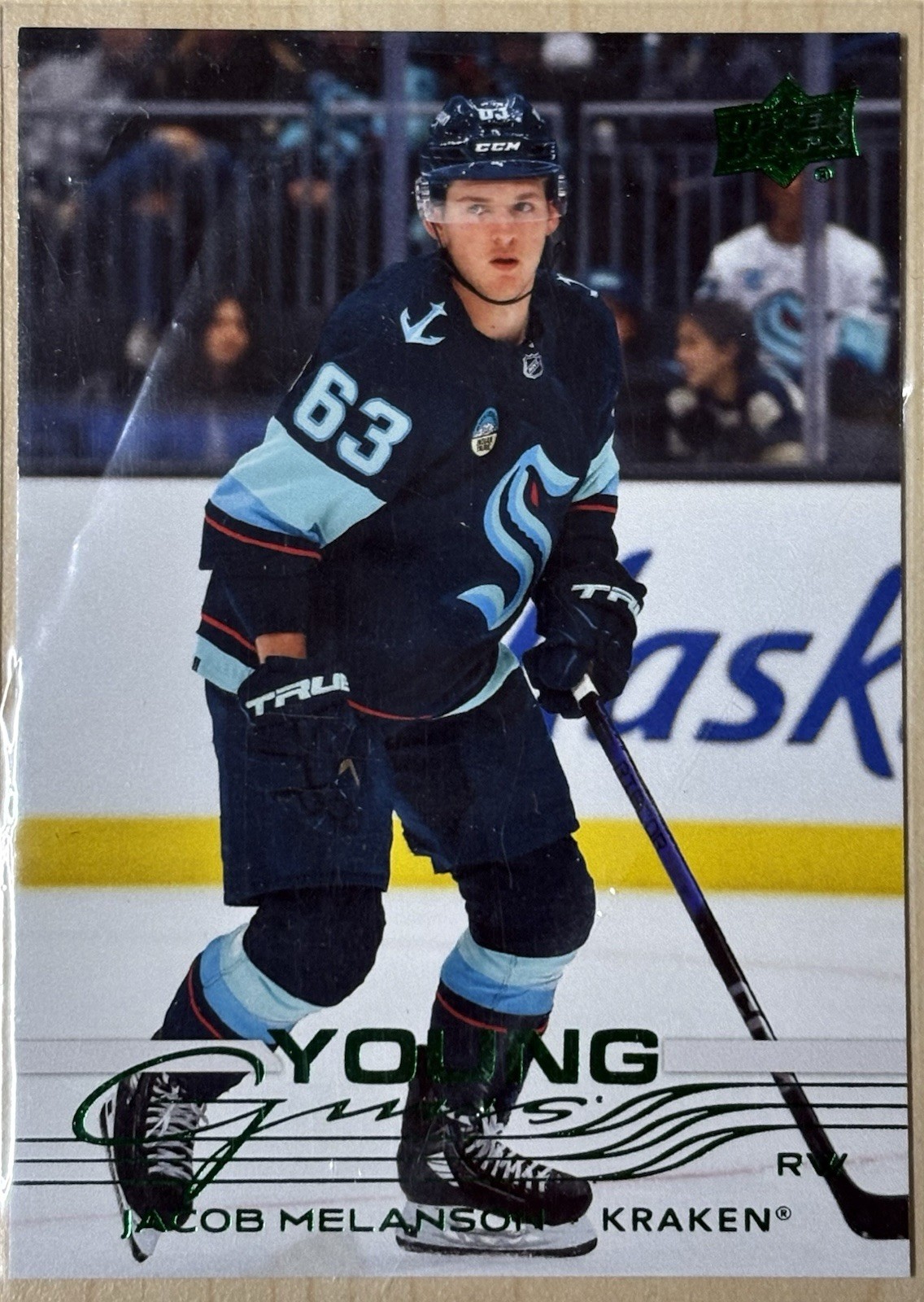 2025-26 Upper Deck Jacob Melanson Holiday Green Young Guns #230 (RC)