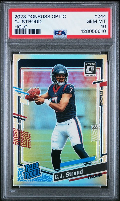 2023 Panini Donruss Optic #244 Cj Stroud Holo PSA 10 Rookie RC